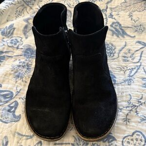 Born Black Suede Ankle Boots size 9.5
